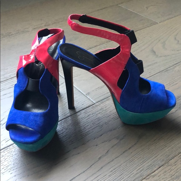 Jessica Simpson Shoes - Jessica Simpson Color Block Stiletto Heels